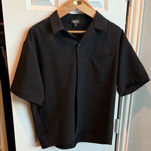 Boohoo Men's Classic Black Button Down Shirt